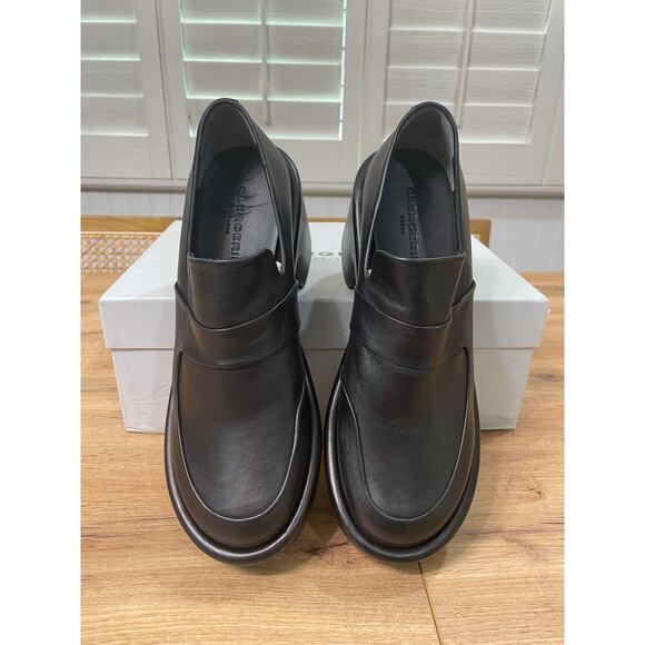 Clergerie Paris Devin Loafers Black Leather Agneau Noir Size 9.5 US 40 EU NIB - Picture 4 of 14